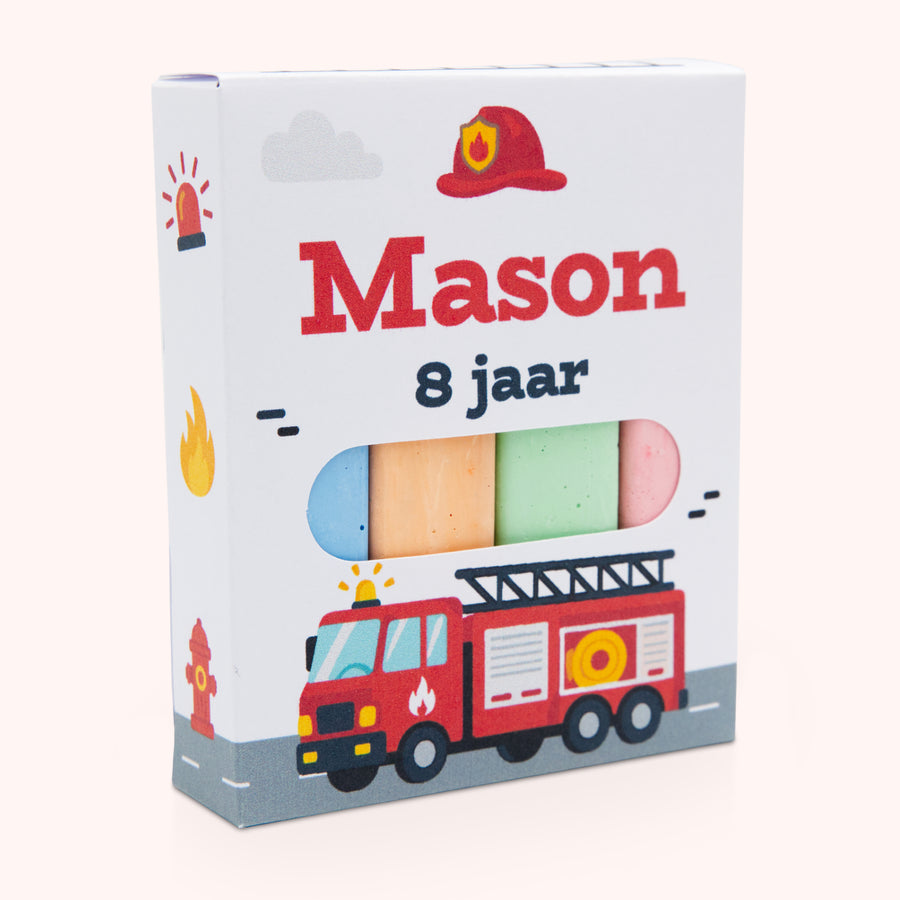 Brandweer stoepkrijt